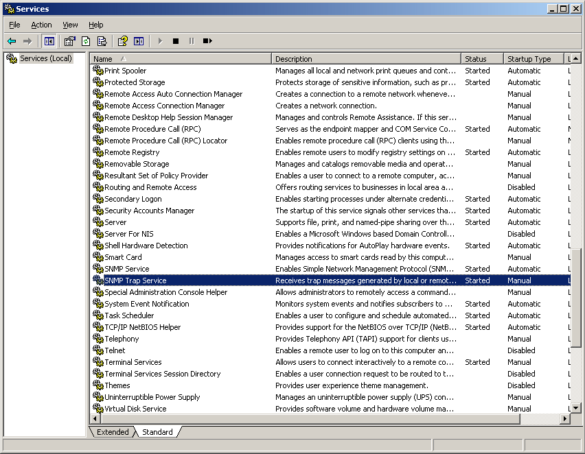 Как настроить snmp на windows server 2003